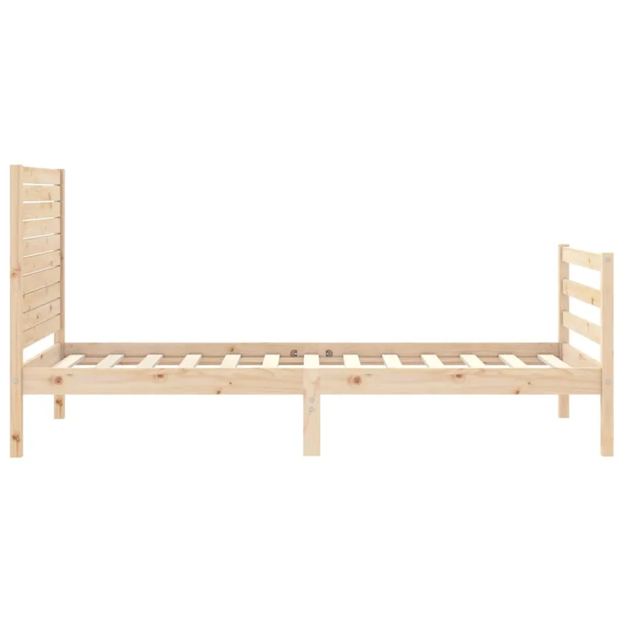Cadre de lit sans matelas 100x200 cm bois massif - 7