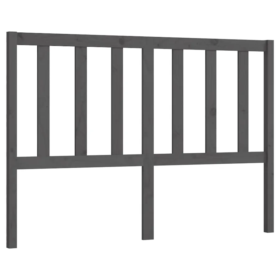 Tête de lit Gris 166x4x100 cm Bois massif de pin - 2