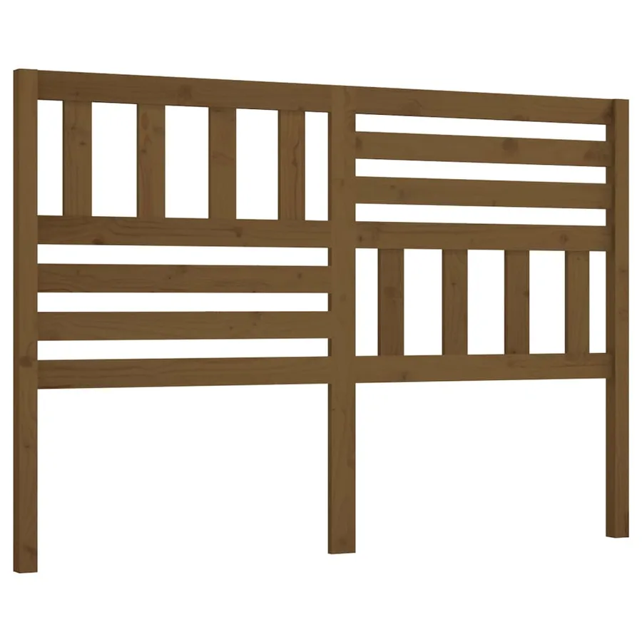 Tête de lit Marron miel 156x4x100 cm Bois massif de pin - 2