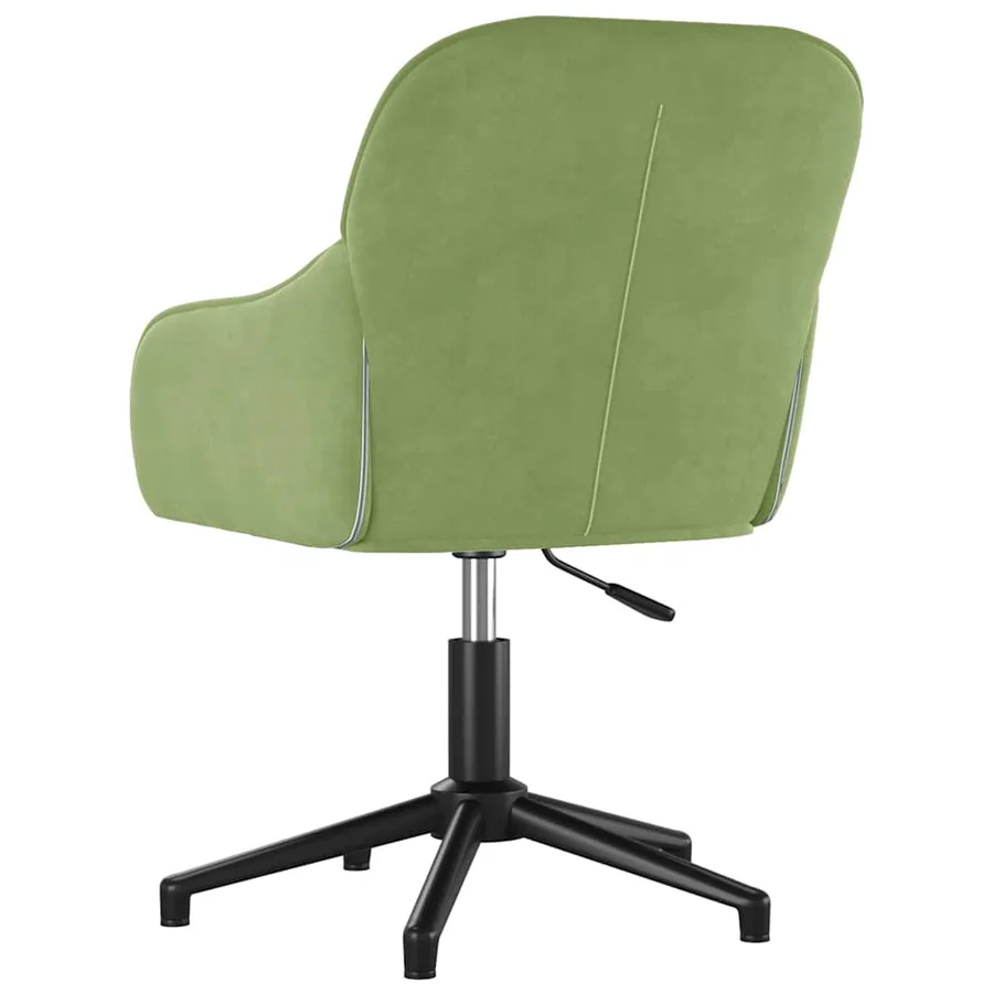 Chaises pivotantes à manger lot de 2 Vert clair Velours - 6