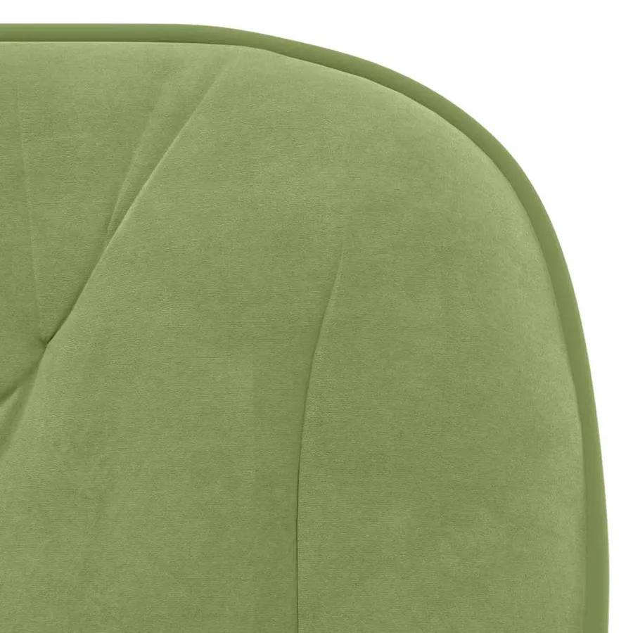 Chaises pivotantes à manger lot de 2 Vert clair Velours - 8
