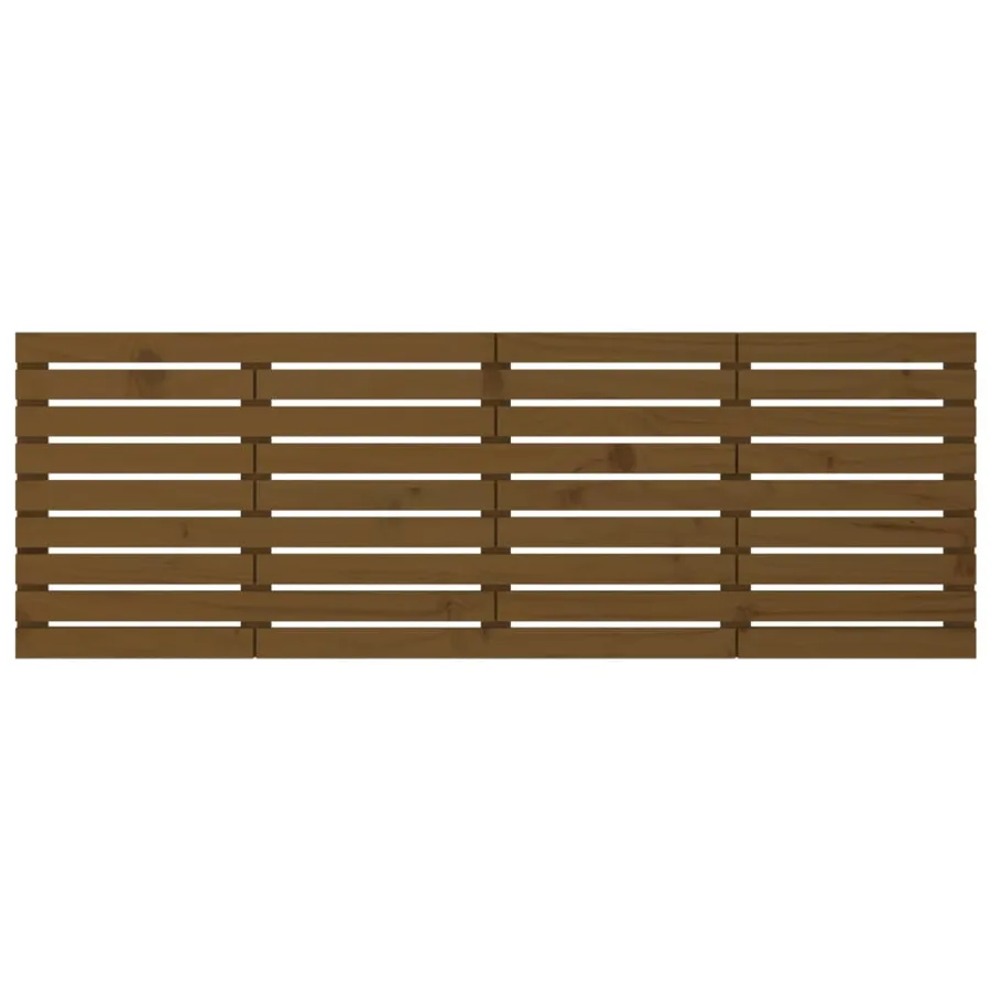 Tête de lit murale Marron miel 166x3x63 cm Bois massif de pin - 4