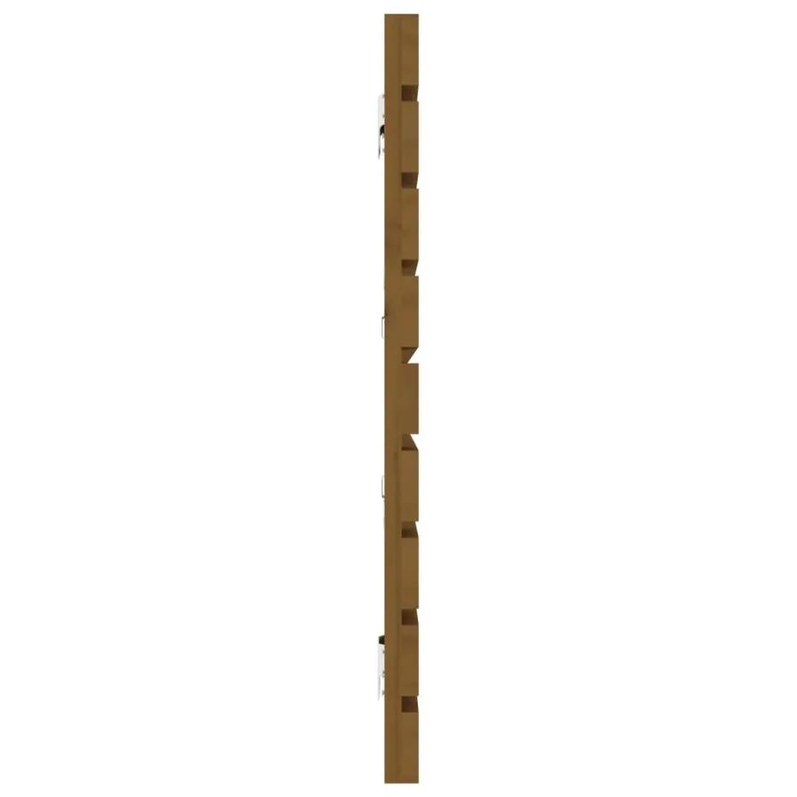 Tête de lit murale Marron miel 166x3x63 cm Bois massif de pin - 5
