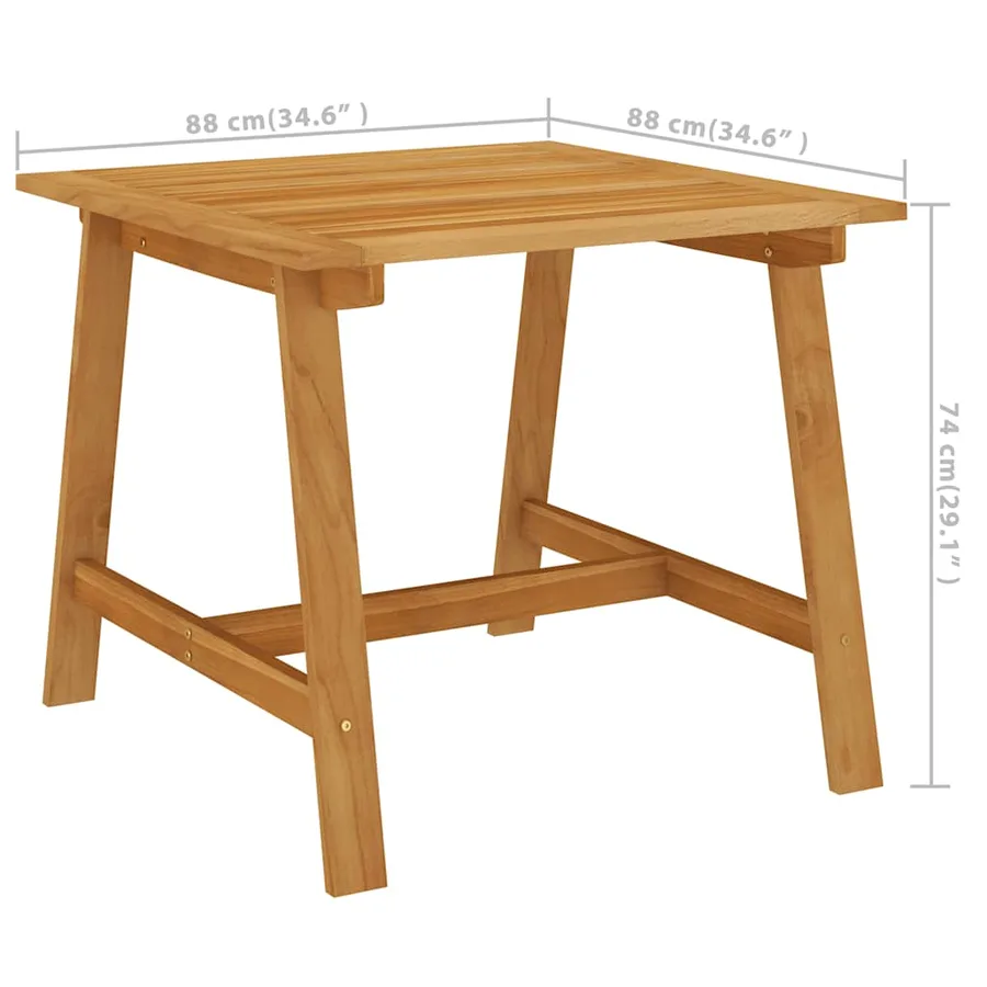 Ensemble à manger de jardin 3 pcs Noir - 11