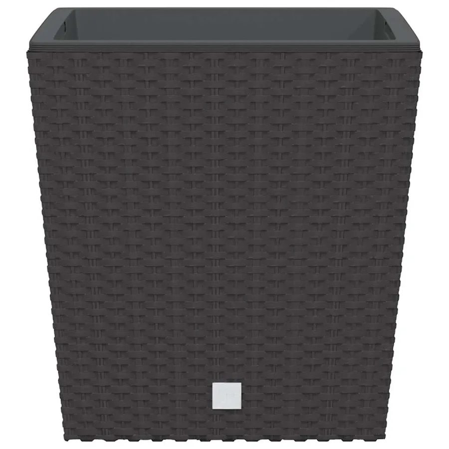 Jardinière et intérieur amovible marron 21 /32 L rotin PP - 4