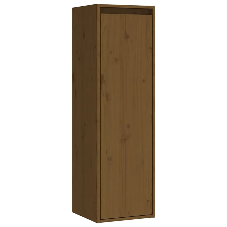 Meubles TV 4 pcs Marron miel Bois massif de pin - 7