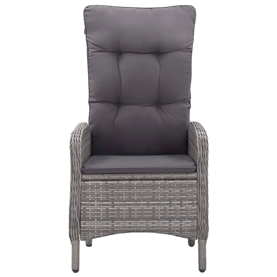 Ensemble à manger de jardin 3 pcs Gris - 4