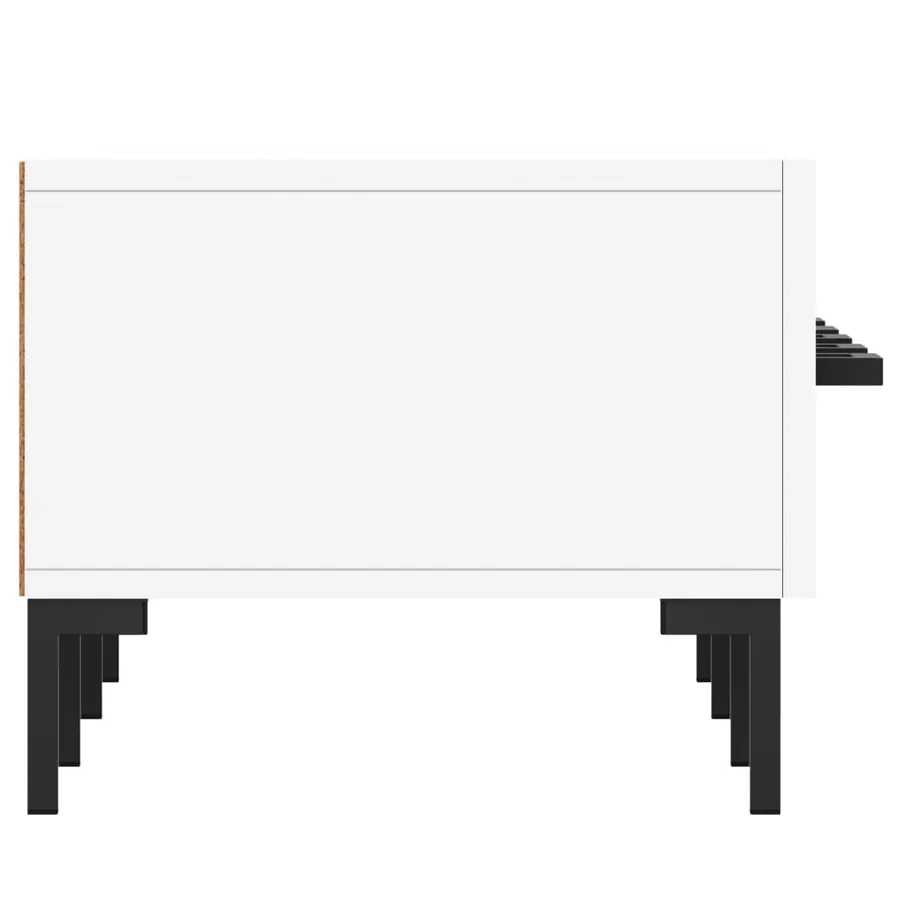 Meuble TV blanc 150x36x30 cm bois d'ingénierie - 7