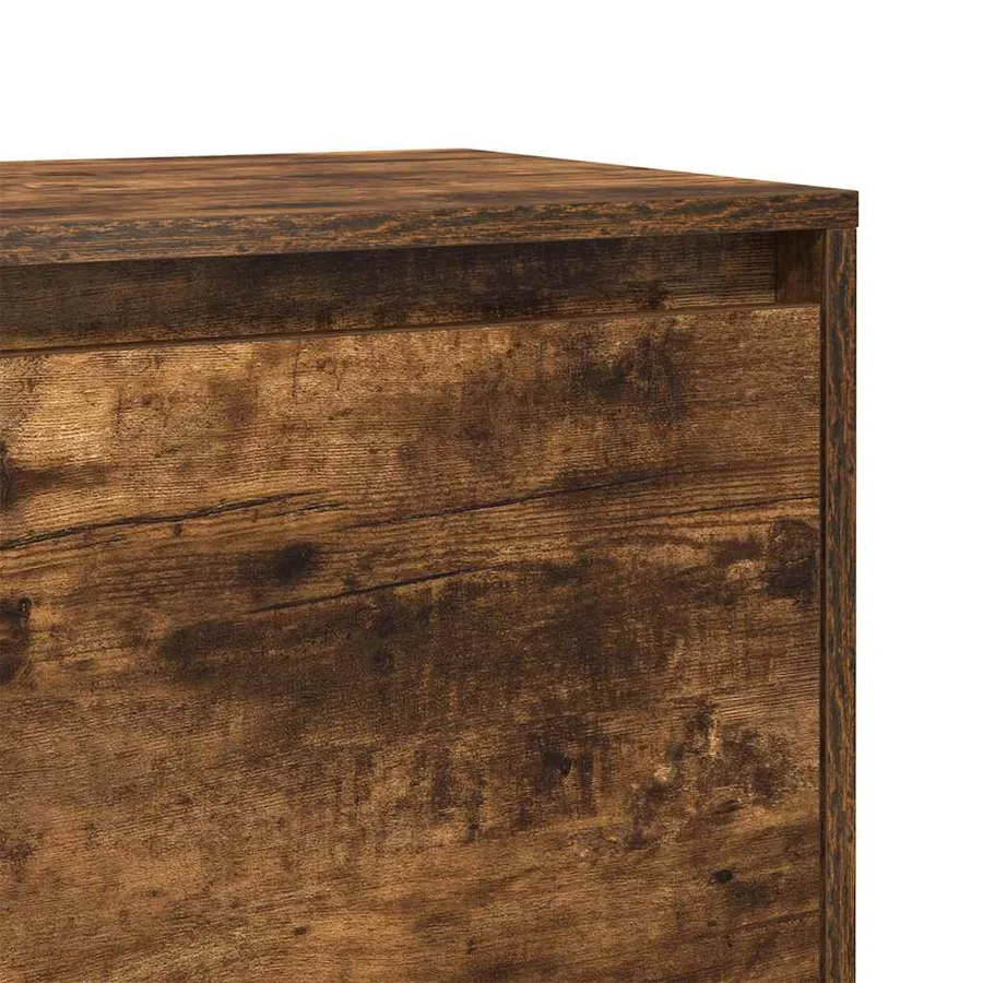 Tables de chevet 2 pcs chêne fumé 45x34x44,5 cm bois ingénierie - 11