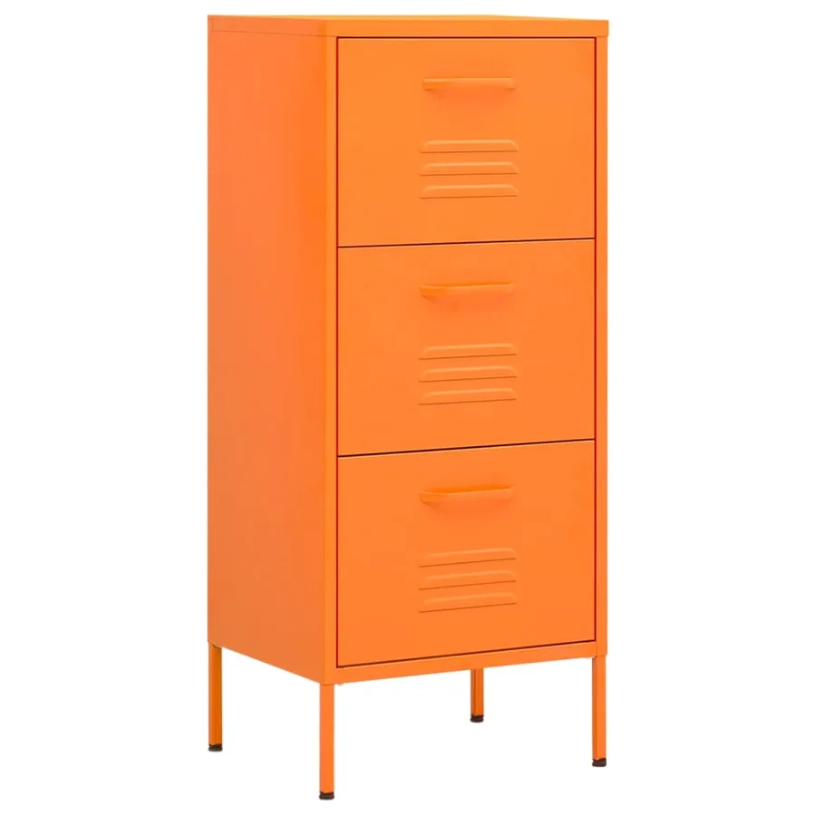 Armoire de rangement Orange 42,5x35x101,5 cm Acier - 2