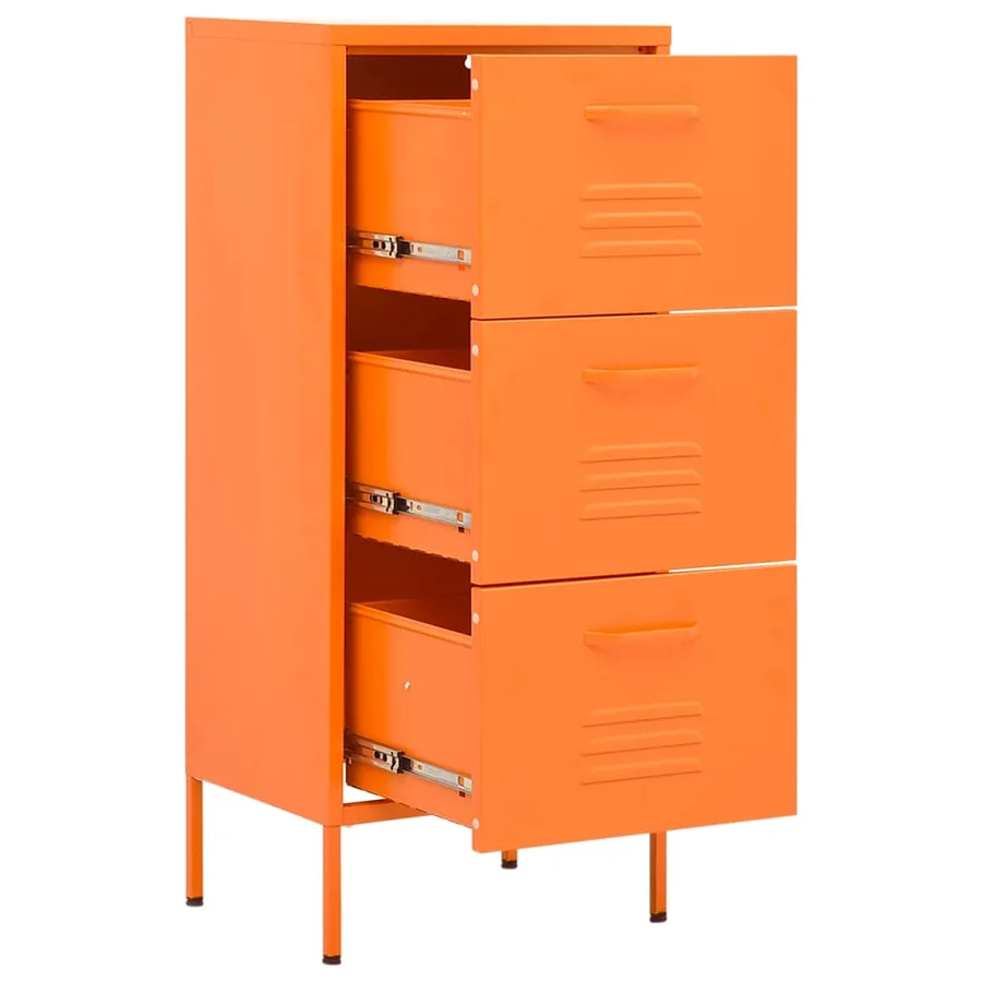 Armoire de rangement Orange 42,5x35x101,5 cm Acier - 6