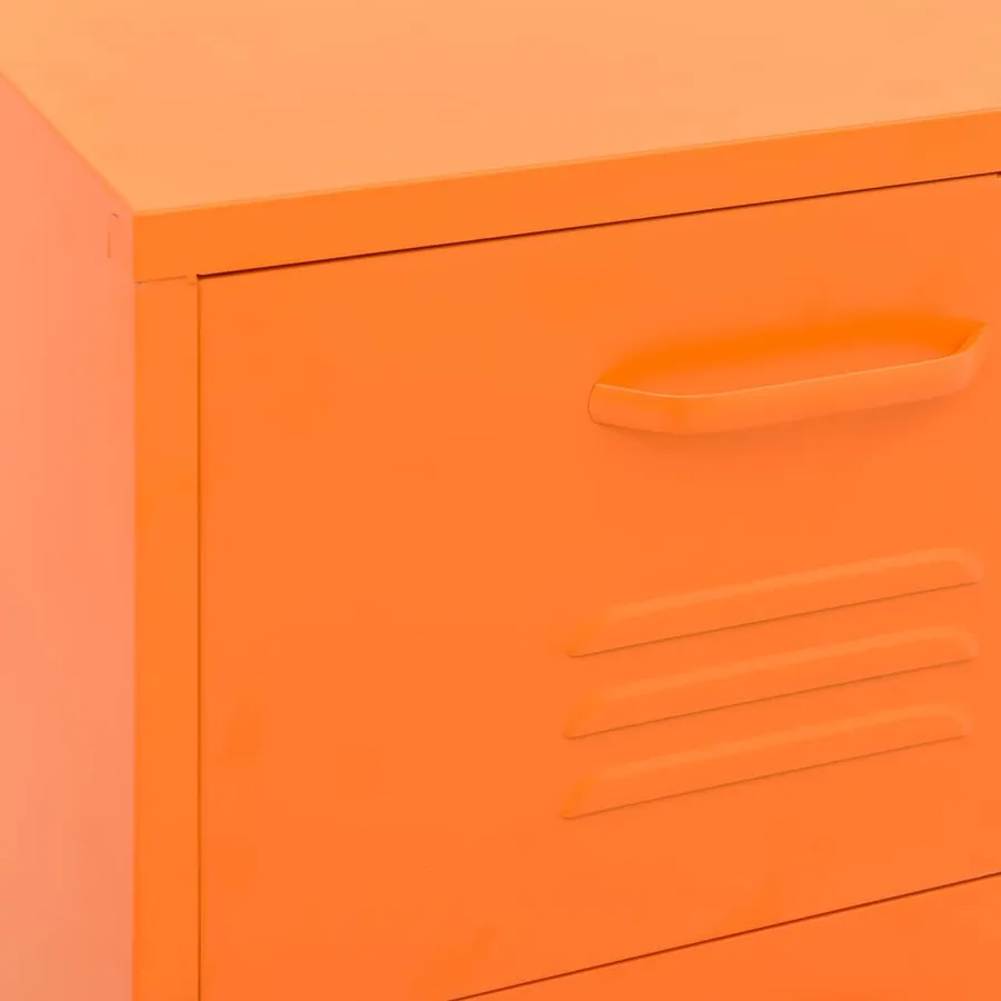 Armoire de rangement Orange 42,5x35x101,5 cm Acier - 8