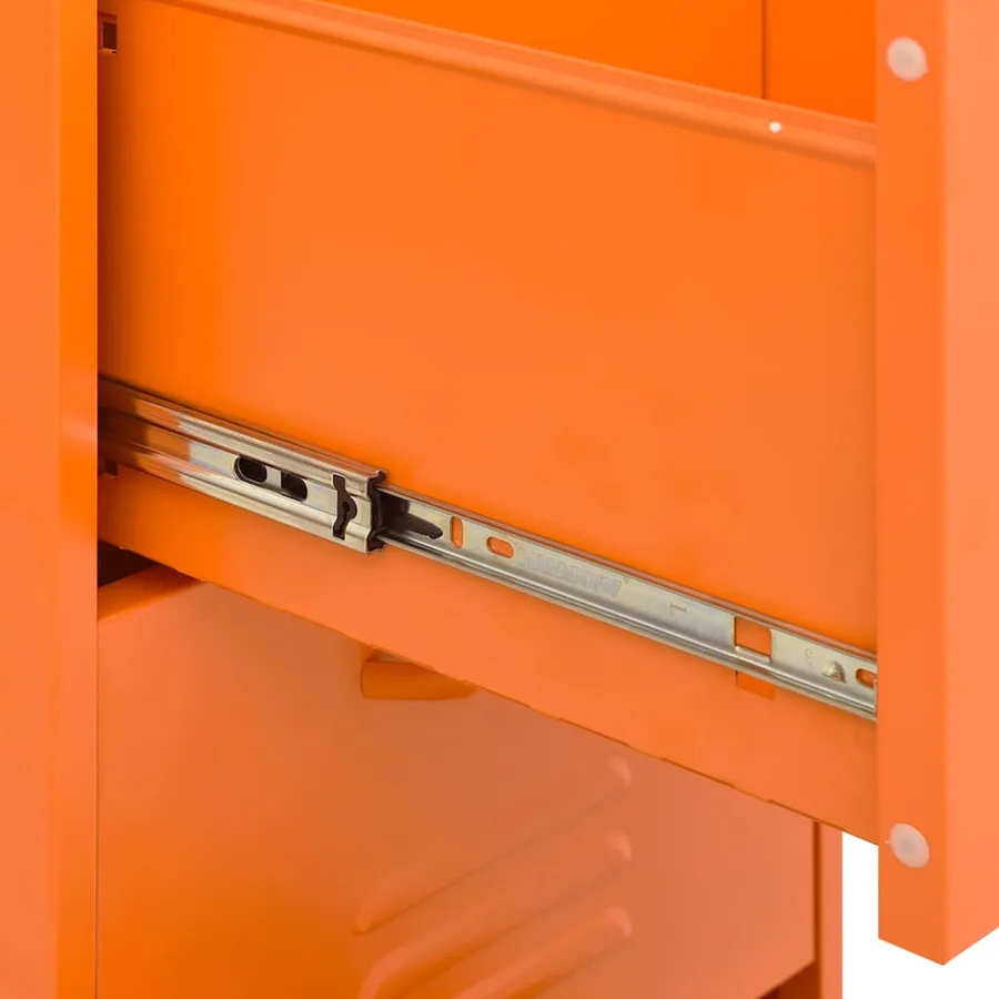 Armoire de rangement Orange 42,5x35x101,5 cm Acier - 9
