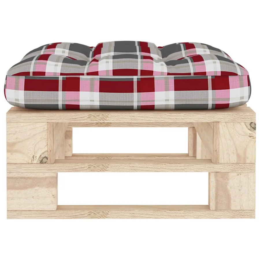 Pouf palette de jardin bois de pin imprégné - 3