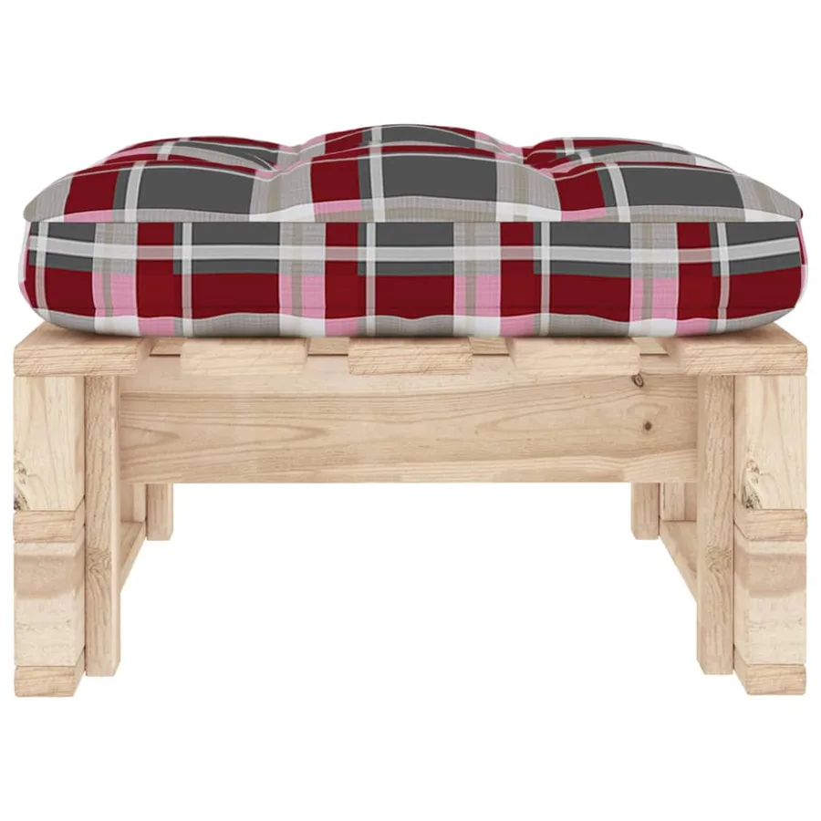 Pouf palette de jardin bois de pin imprégné - 4