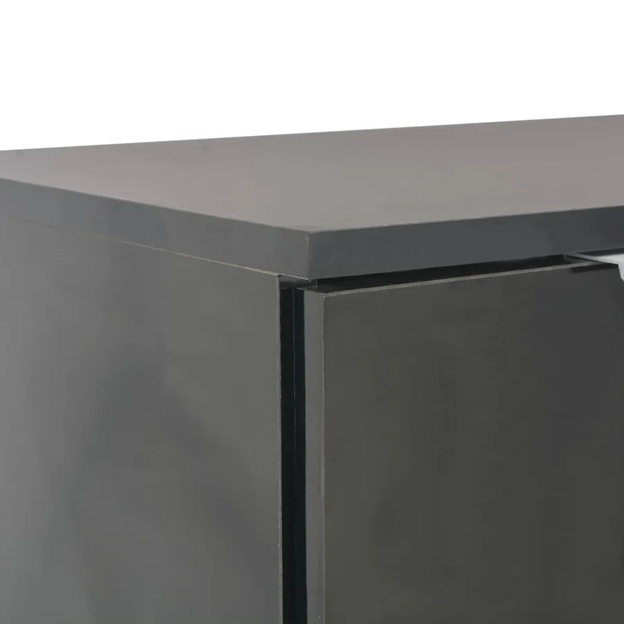 Buffet Noir brillant 107x35x80,5 cm - 6