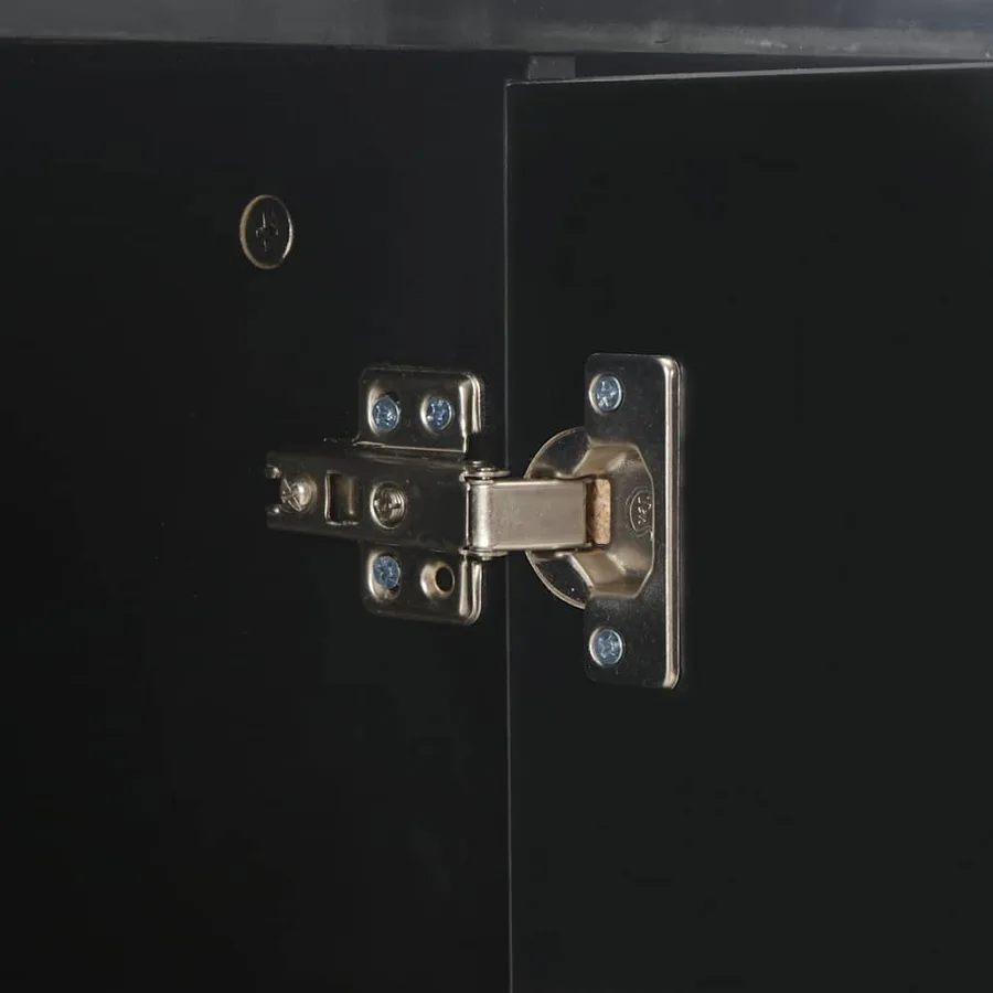 Buffet Noir brillant 107x35x80,5 cm - 8