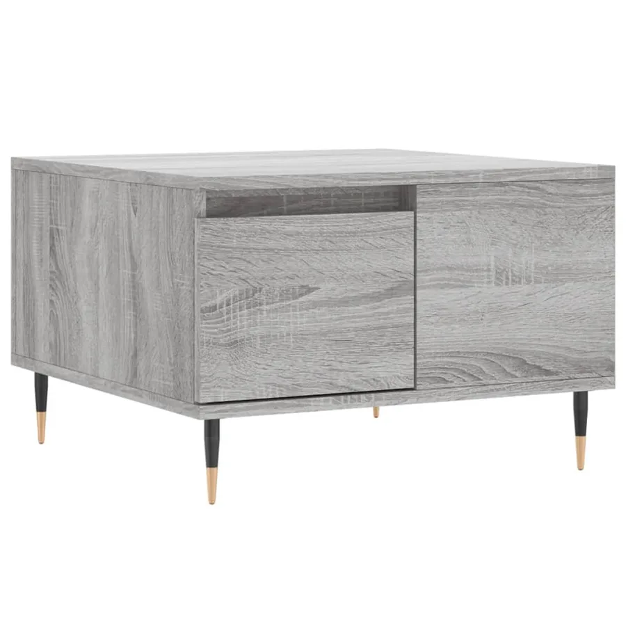 Table basse sonoma gris 55x55x36,5 cm bois d'ingénierie - 2