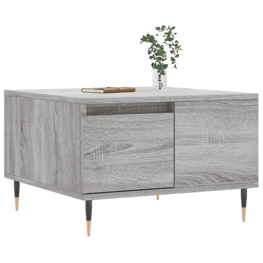 Table basse sonoma gris 55x55x36,5 cm bois d'ingénierie - 3