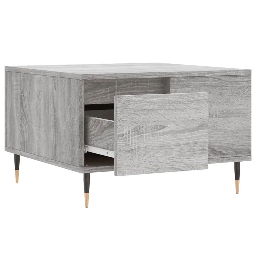 Table basse sonoma gris 55x55x36,5 cm bois d'ingénierie - 6