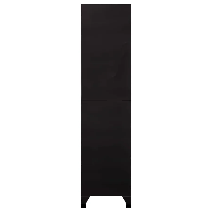 Armoire à casiers Noir 90x45x180 cm Acier - 4