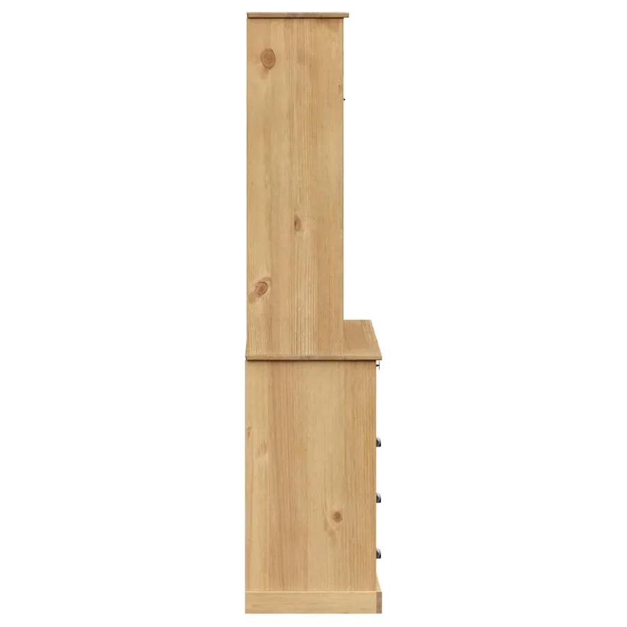 Buffet haut VIGO 80x40x176 cm bois massif de pin - 6