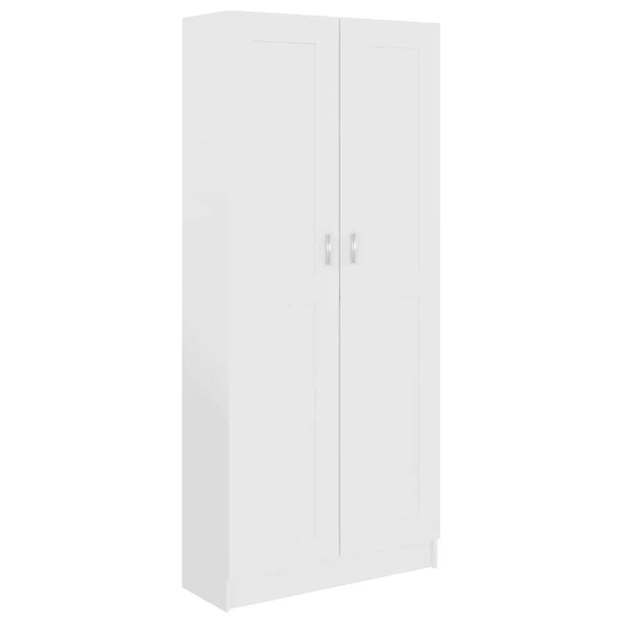 Bibliothèque Blanc 82,5x30,5x185,5 cm Bois d'ingénierie - 2