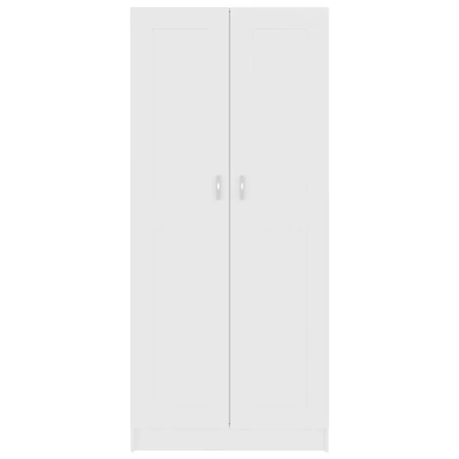 Bibliothèque Blanc 82,5x30,5x185,5 cm Bois d'ingénierie - 5
