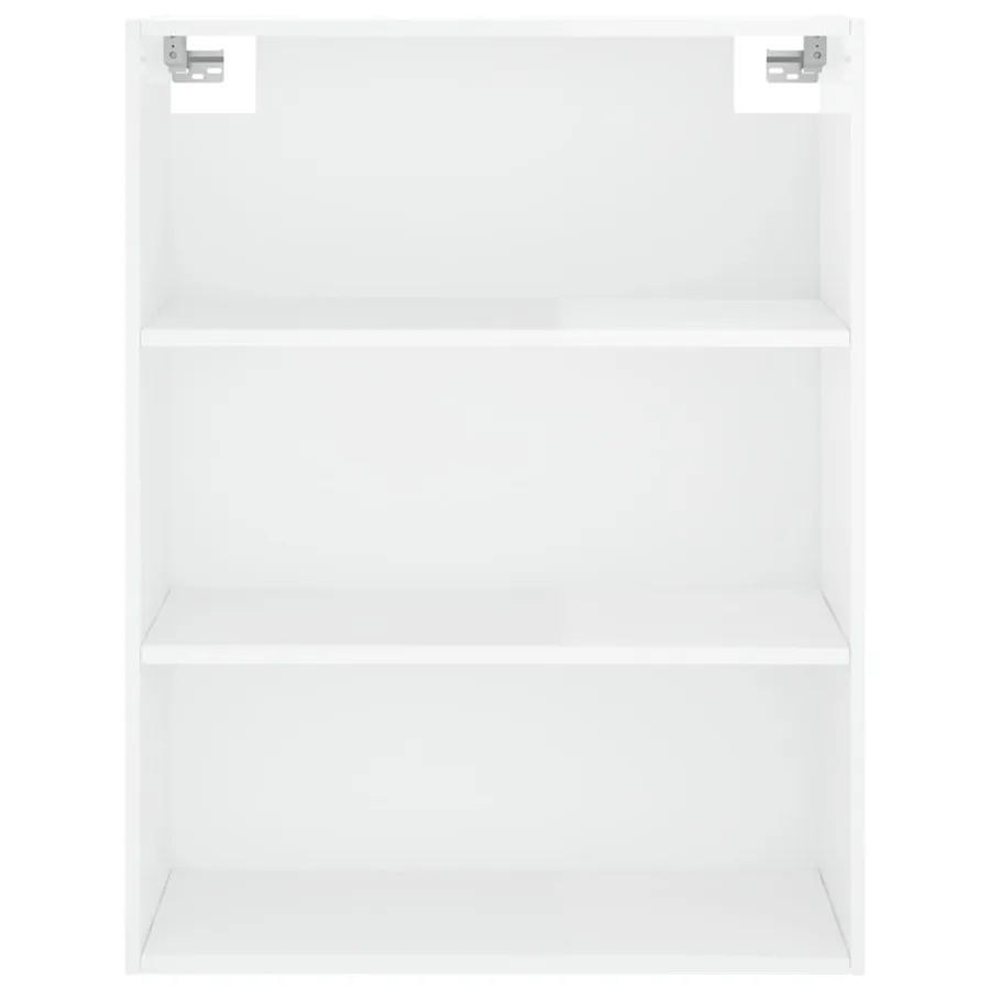 Buffet haut Blanc brillant 69,5x34x180 cm Bois d'ingénierie - 6