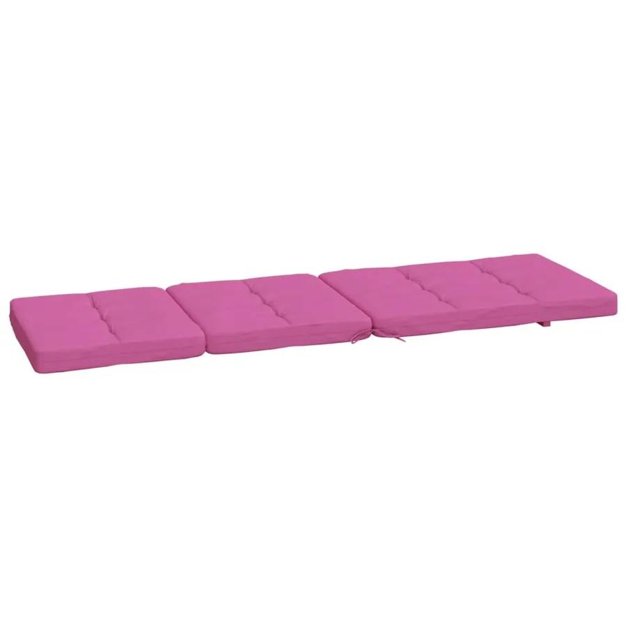 Coussins de chaise longue lot de 2 rose tissu oxford - 6