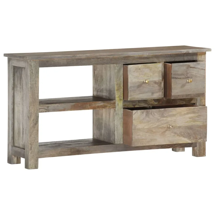 Meuble TV 100x30x55 cm Bois de manguier massif - 2