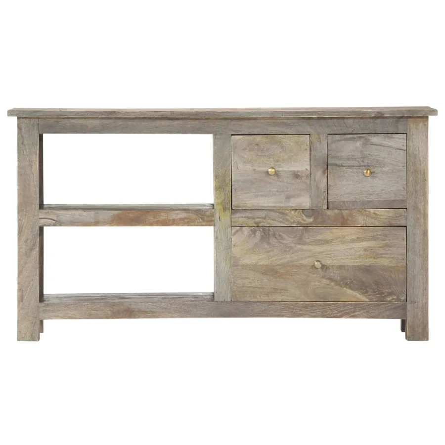 Meuble TV 100x30x55 cm Bois de manguier massif - 3