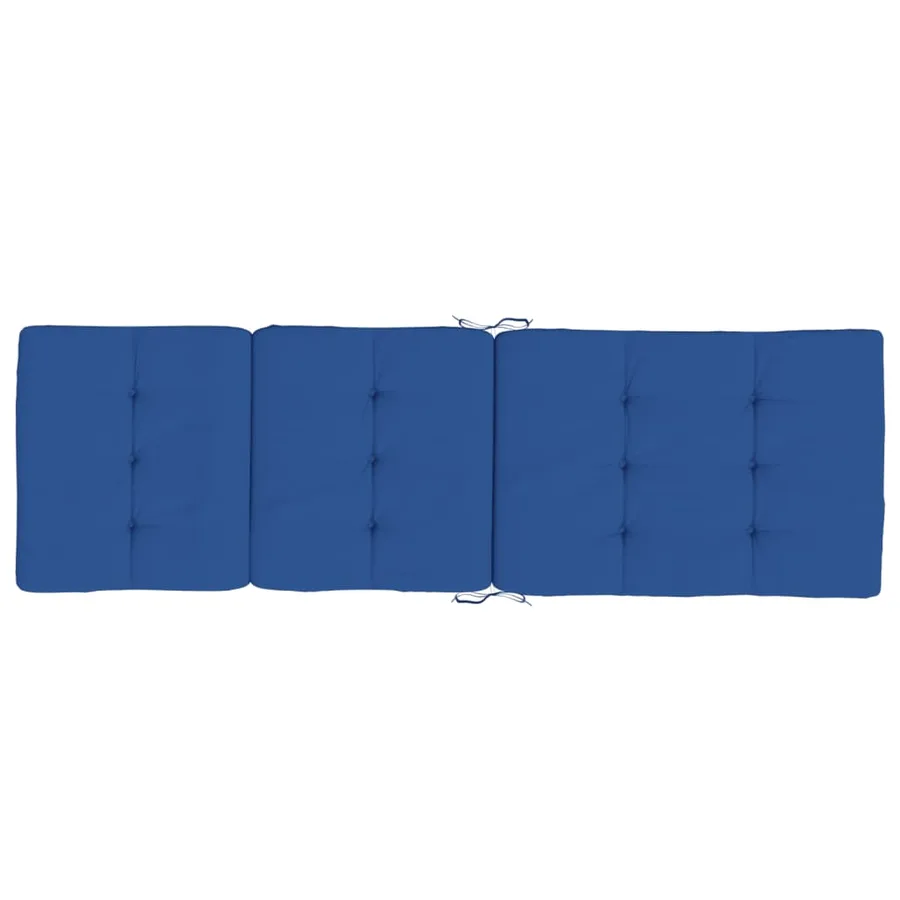 Coussins de chaise longue lot de 2 bleu royal tissu oxford - 5
