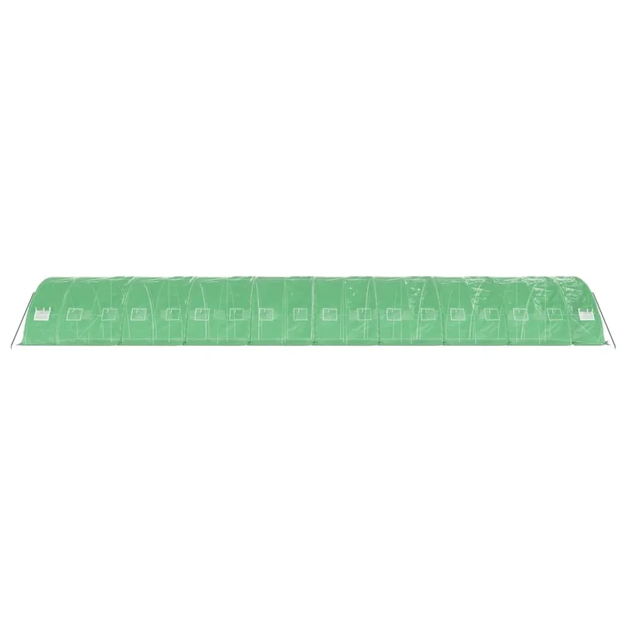 Serre avec cadre en acier vert 90 m² 18x5x2,3 m - 5