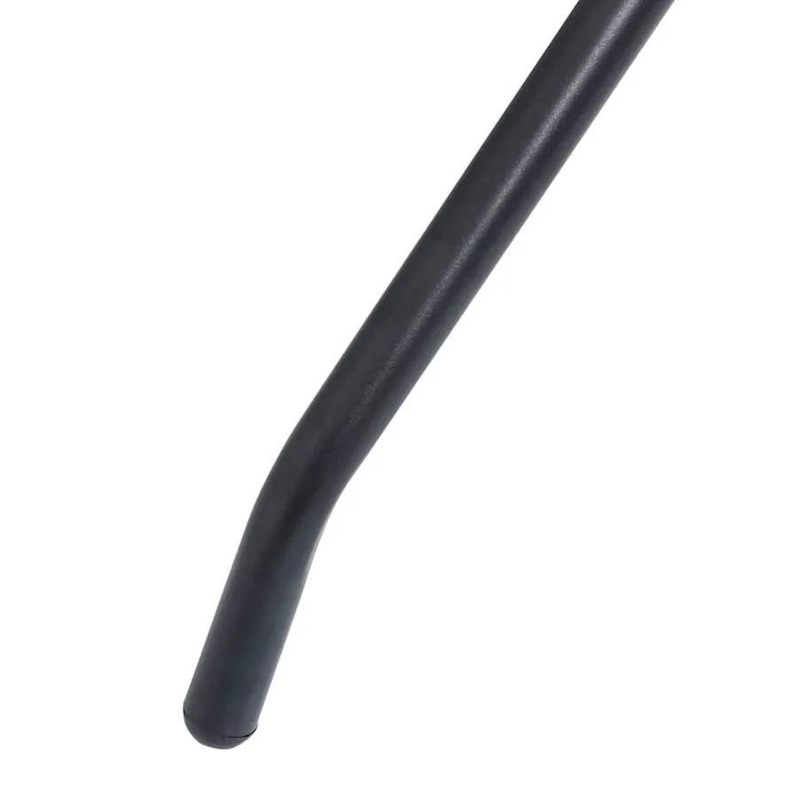 Ensemble à manger de jardin 5 pcs aluminium et textilène noir - 10