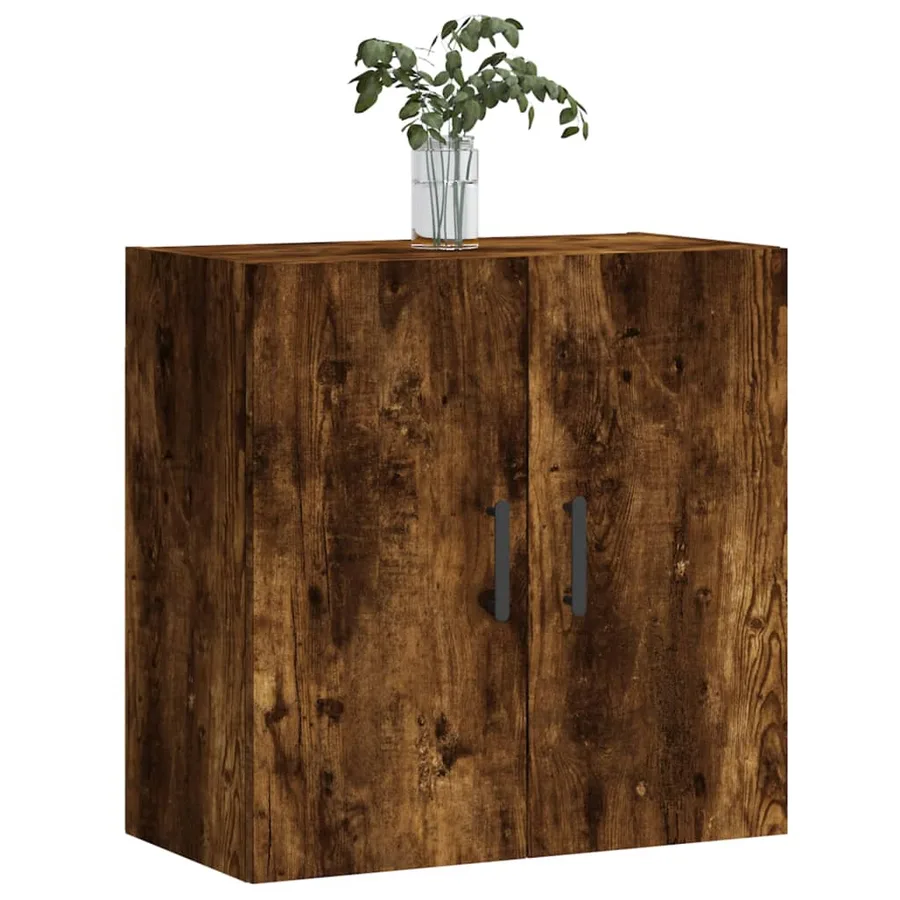 Armoire murale chêne fumé 60x31x60 cm bois d'ingénierie - 3