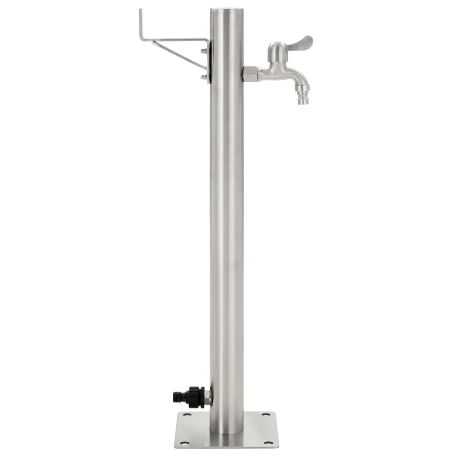Colonne à eau de jardin ronde Acier inoxydable 65 cm - 2