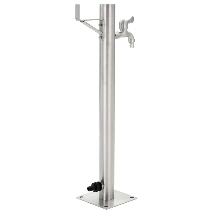 Colonne à eau de jardin ronde Acier inoxydable 65 cm - 3