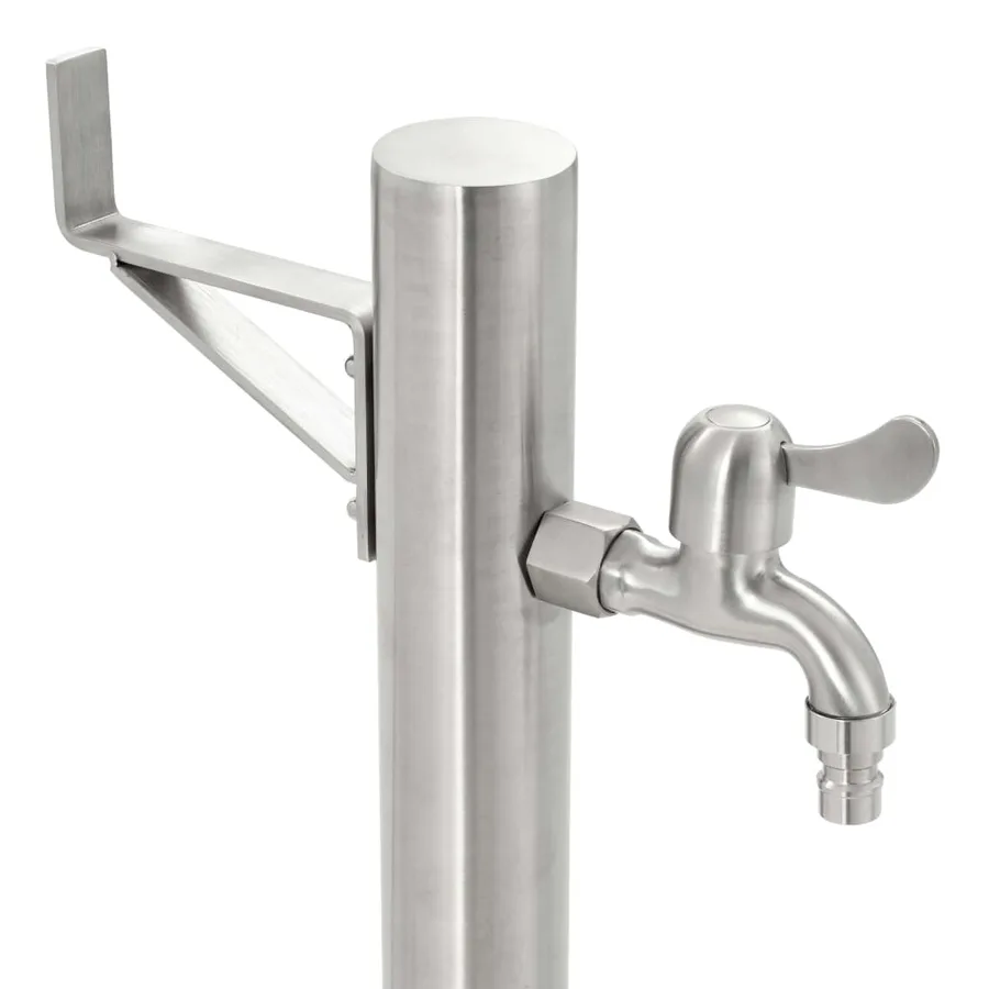 Colonne à eau de jardin ronde Acier inoxydable 65 cm - 6