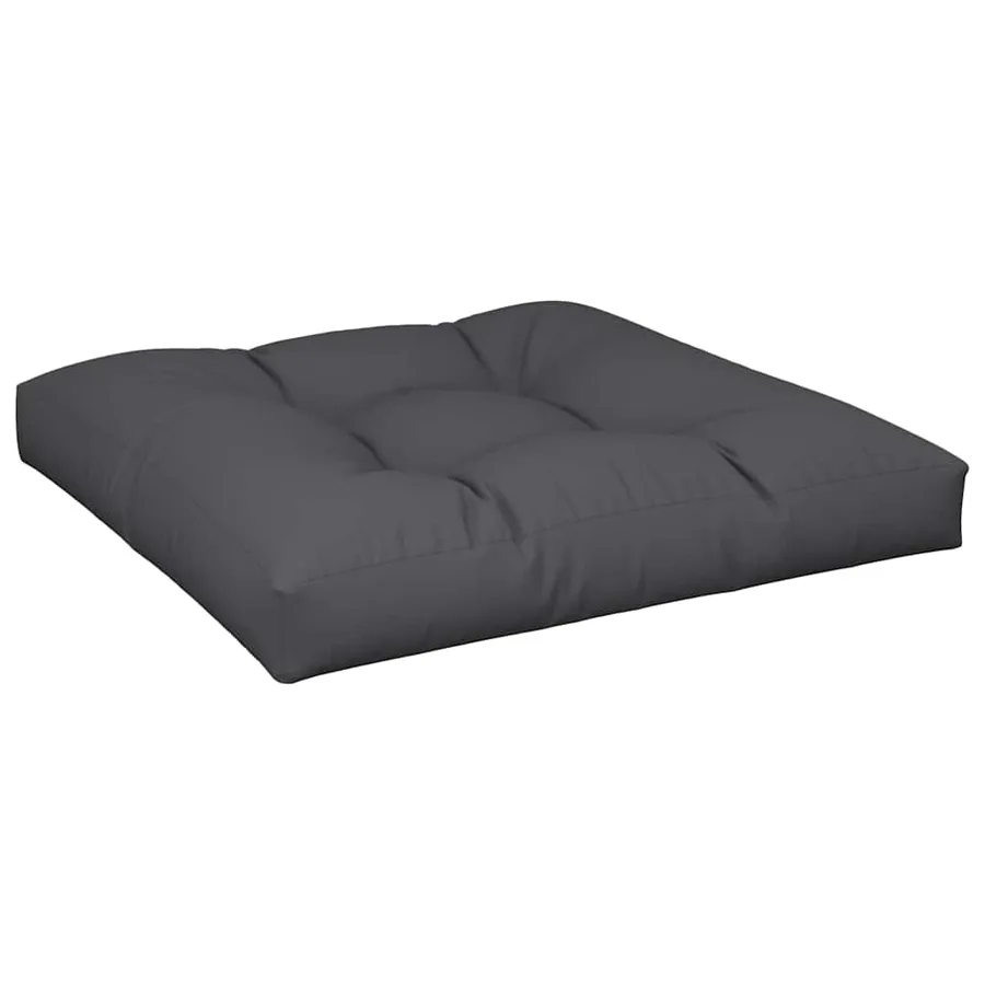 Coussins de palette lot de 2 noir tissu - 4