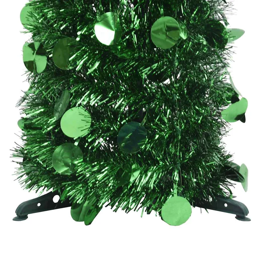 Sapin de Noël artificiel escamotable vert 180 cm PET - 3