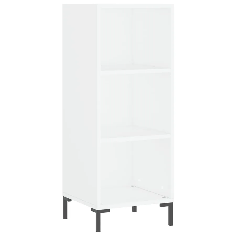 Buffet blanc 34,5x32,5x90 cm bois d'ingénierie - 2
