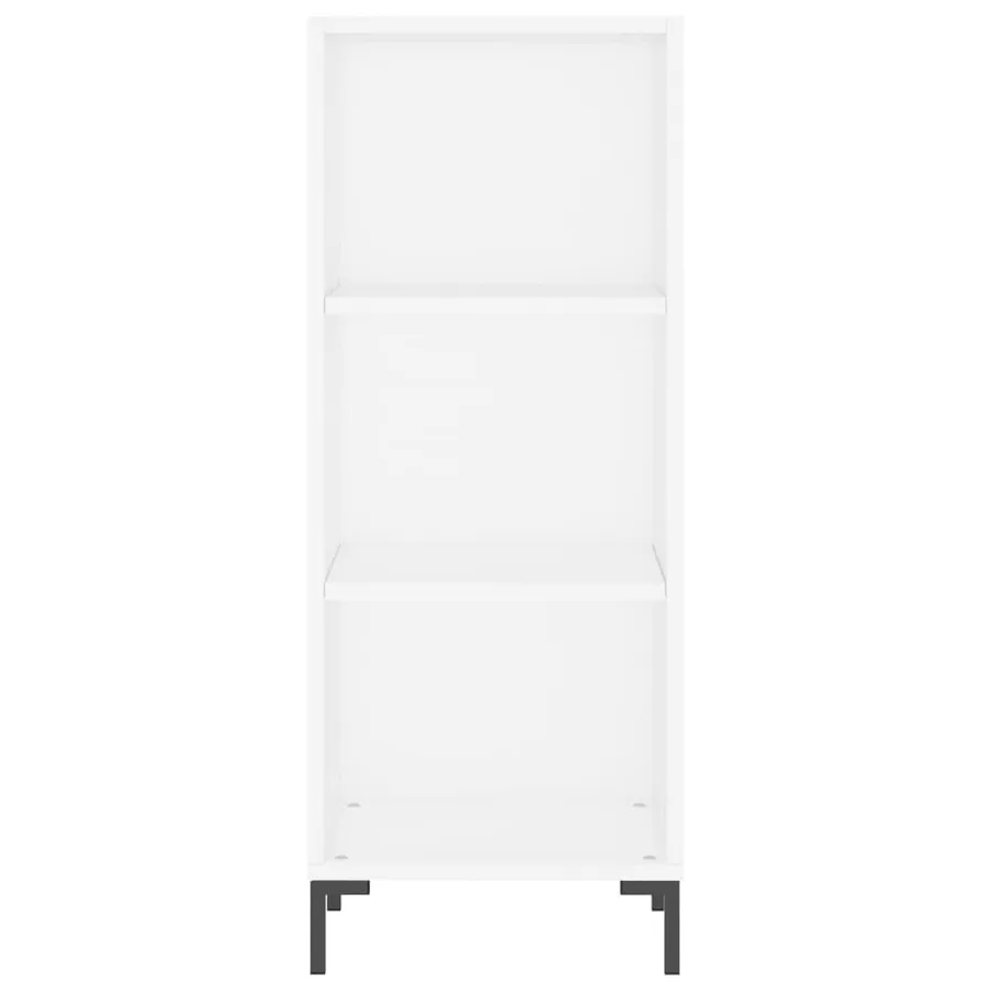 Buffet blanc 34,5x32,5x90 cm bois d'ingénierie - 4