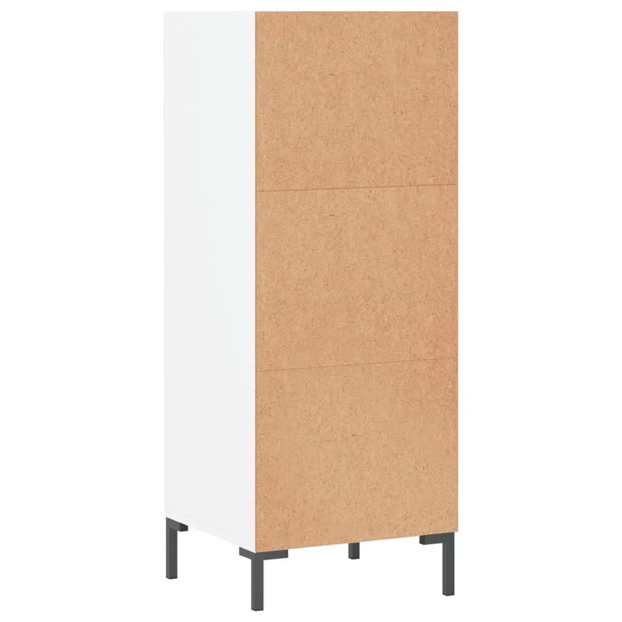 Buffet blanc 34,5x32,5x90 cm bois d'ingénierie - 6