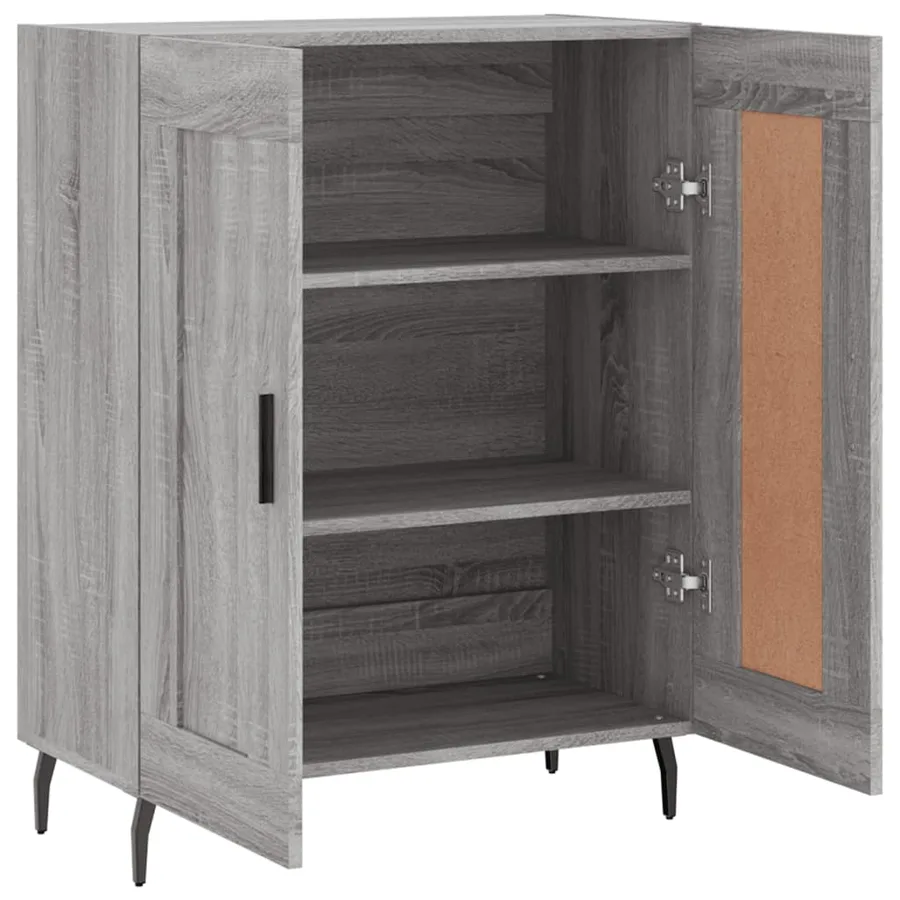 Buffet sonoma gris 69,5x34x90 cm bois d'ingénierie - 6