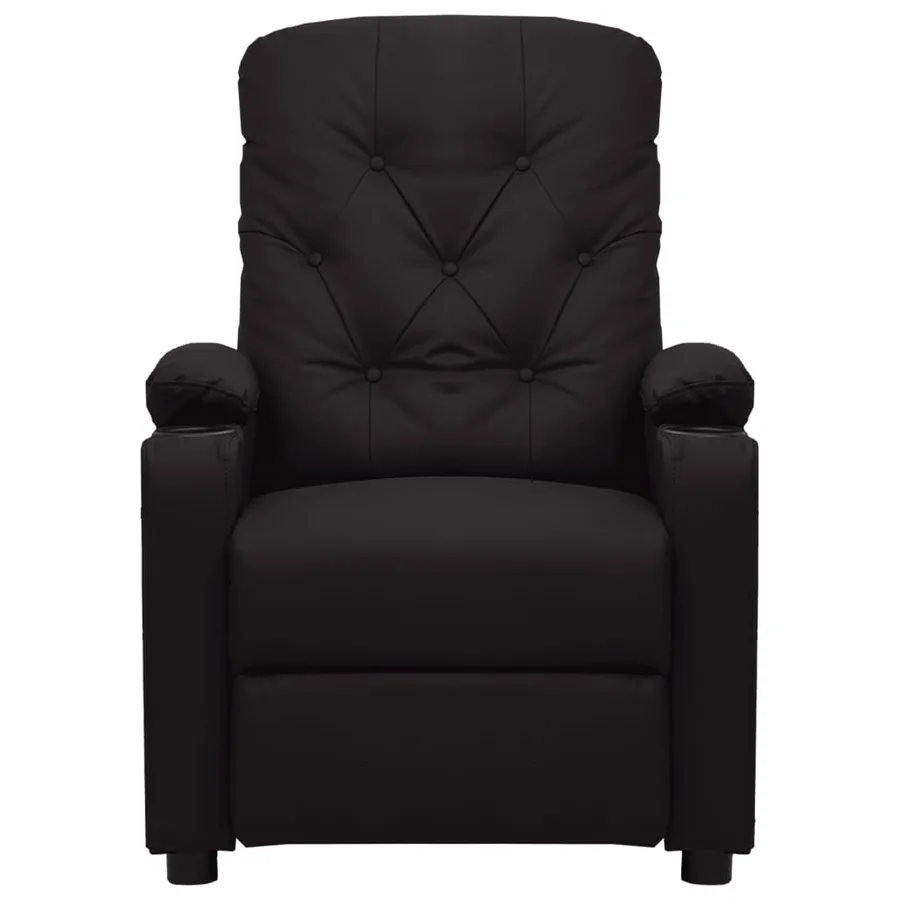 Fauteuil inclinable électrique Noir Similicuir - 3