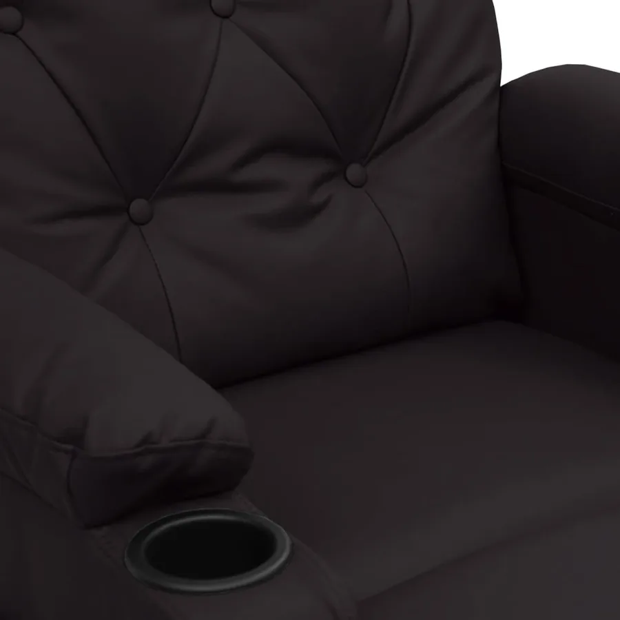 Fauteuil inclinable électrique Noir Similicuir - 7