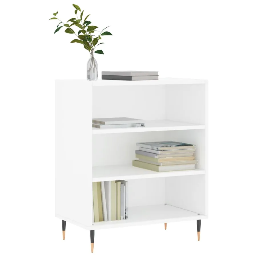 Buffet blanc 57x35x70 cm bois d’ingénierie - 3