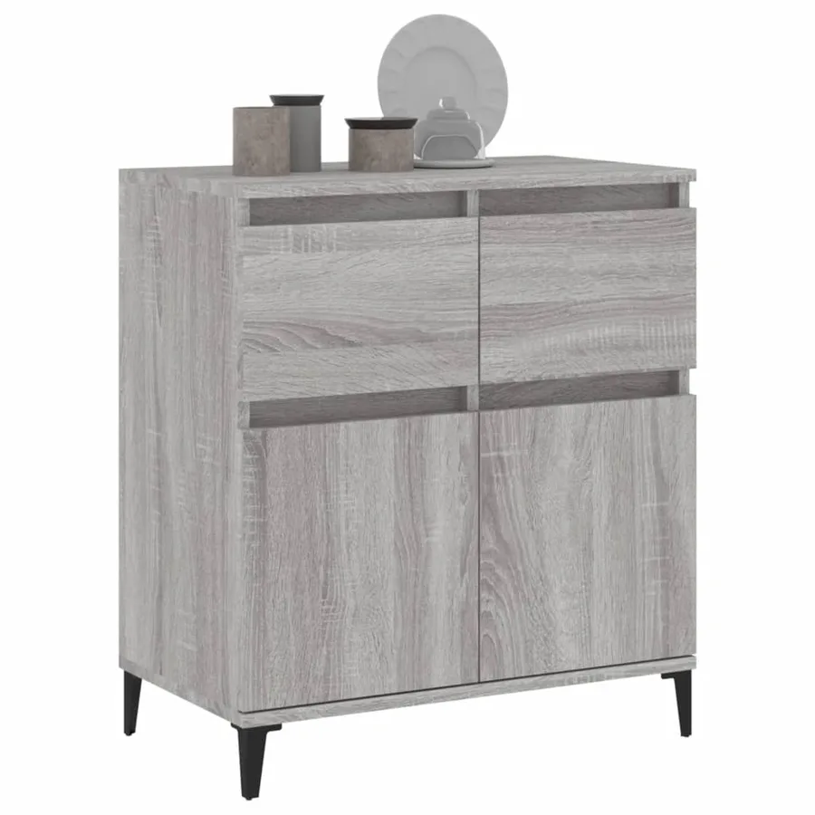 Buffet Sonoma gris 60x35x70 cm Bois d'ingénierie - 4