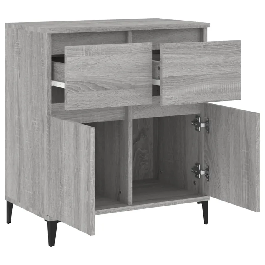 Buffet Sonoma gris 60x35x70 cm Bois d'ingénierie - 6